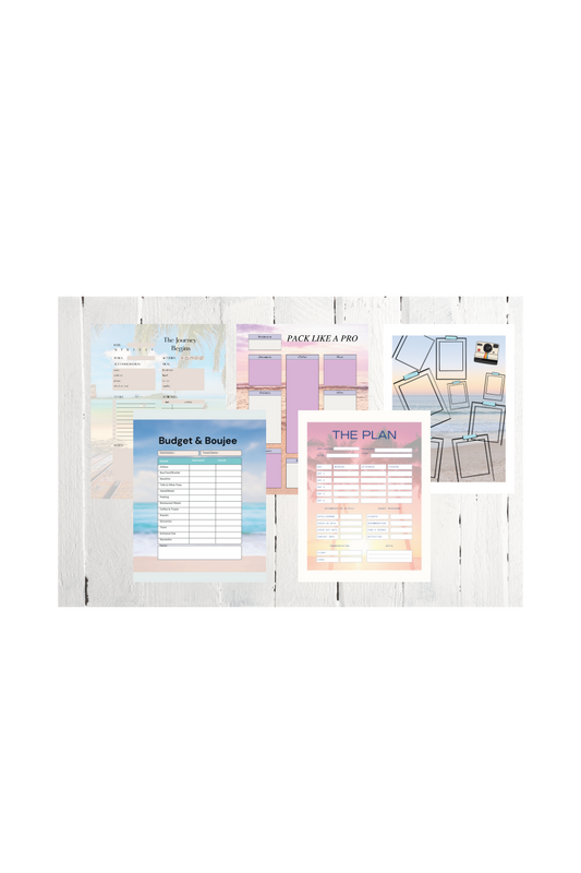 The Getaway Planner – 5 Printable Vacation Pages