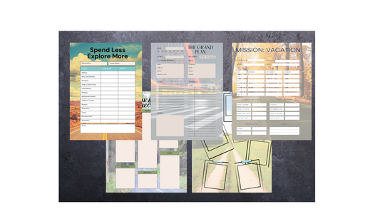 Road to Adventure – 5-Page Travel Planning Kit